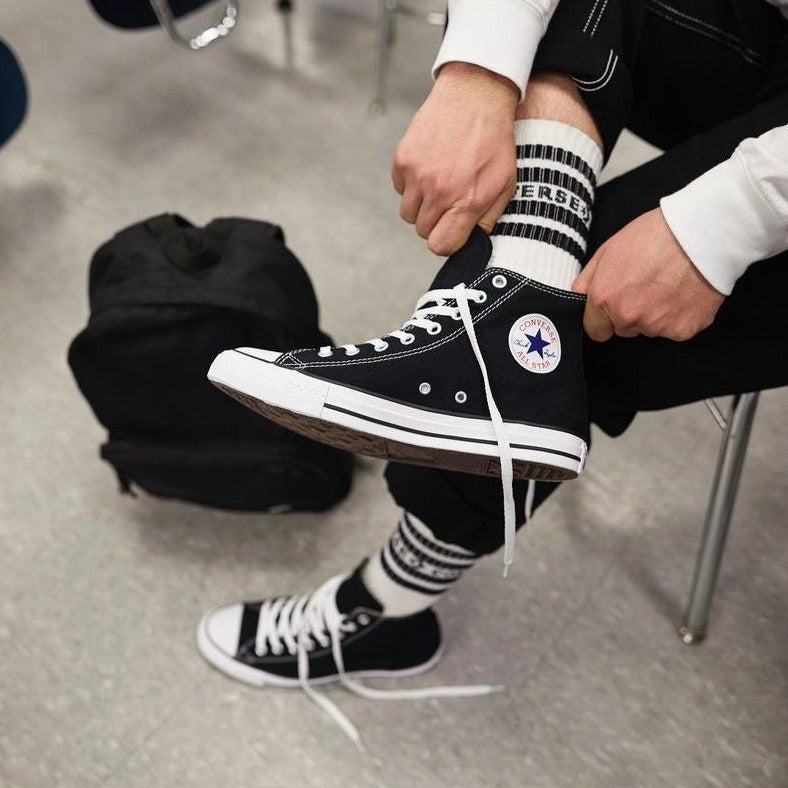 Amazing Star Black White Sneakers Shoes - AmazingBaba